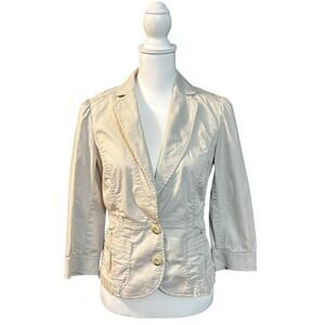 Vintage Y2K Esprit Khaki Tan Blazer Size 8
